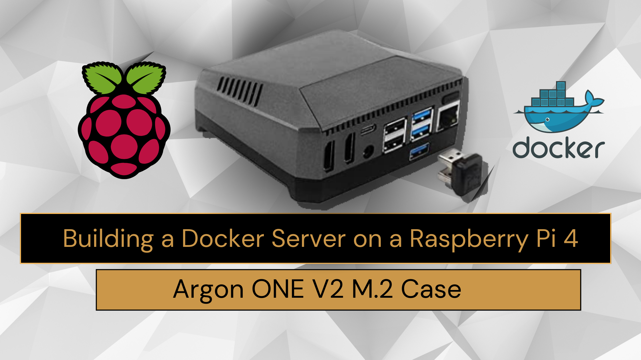 Creating a Lightweight Server with Raspberry Pi 4 and Docker + Argon ONE V2